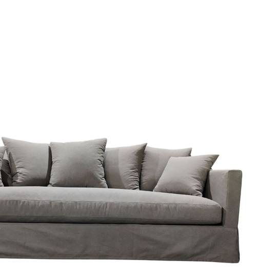 LUXE SOFA 3 SEATER GREY SLIP COVER